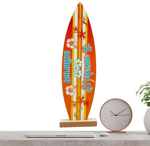 Surfbrett-Mittelstücke für Tische,Surfbrett-Tischdekorationen,Sommerparty-Dekorationen - Surfbrett- für die Wand, Surfbrett-Strandschilder, Sommer-Holzschild, multifunktional für