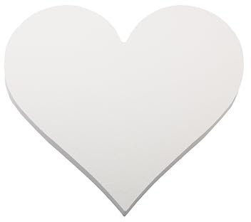 Herzen Deko Styropor Breite 40 cm Stärke 4 cm Herzen Deko zum Beschriften, Bemalen und Basteln von Geschenken zu Geburtstagen Hochzeiten Feiern