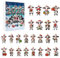 2024 Adventskalender Countdown Kalender Kuh, 24 Tage Weihnachten Adventskalender Anhänger, 2D Acryl Flache Kuh Ornamente für Weihnachtsbaum, Weihnachten Sammlerstück Set Geschenke