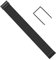 FITCENT Sport Elastisches Armband/Bizepsband, kompatibel mit Whoop 4.0 Fitness-Tracker-Zubehör mit U-Form (schwarz, 24 cm)