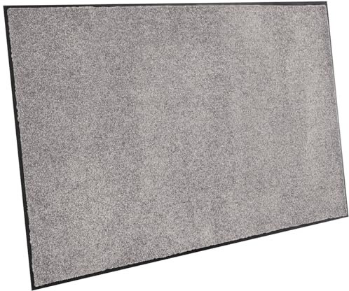 ANRO Schmutzfangmatte Fußmatte rutschfest Türmatte Grau Fußabtreter wetterfest Amigo Sauberlaufmatte mit Gummirand für Innen & Außen 90x250cm
