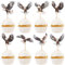 42 Stück Adler Tortendeko Gedruckt Wild Tier Kuchen Deko Adler Geburtstag Cupcake Toppers für Wild Tier Thema Baby Dusche Kinder Geburtstags Party Kuchen Dekoration Buntes