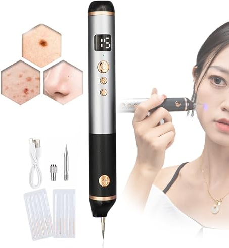 Lápiz De Plasma Láser De 15 Niveles, Elimina Manchas, Pecas, Lunares Y Verrugas, Ideal Para Labios, Manos, Ojos, Cuello, Rostro, Cabeza Y Nariz. Seguro E Indoloro, No DañA La Piel