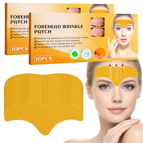 Zornesfalte Pflaster 20PCS - Anti Falten Pflaster Gesicht - Stirnfalten Glätten Wrinkle Patches - Forehead Wrinkle Patch - Zornesfalte Glätten Tape Gesicht zur Nachtpflege