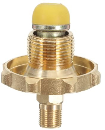 UTHCLO Adaptateur pour Réservoir de Propane en Laiton Raccord Mâle Npt et Fileté Compatible Cartouche de Gaz Portable pour Camping et Cuisson en Extérieur Connecteur Rapide Solide