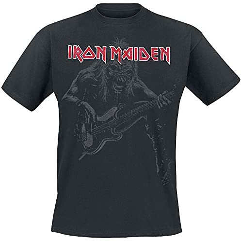 Iron Maiden Eddie Bass Männer T-Shirt schwarz M 100% Baumwolle Undefiniert Band-Merch, Bands