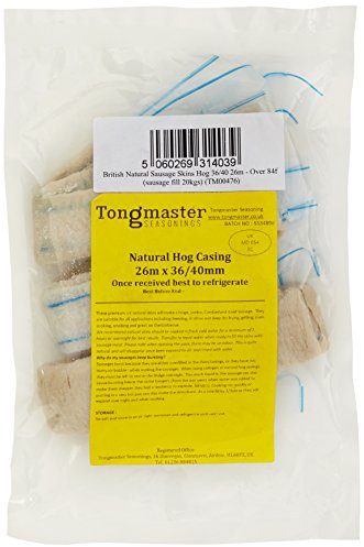 British Natural (36/40) Hog Sausage Casings – 26m