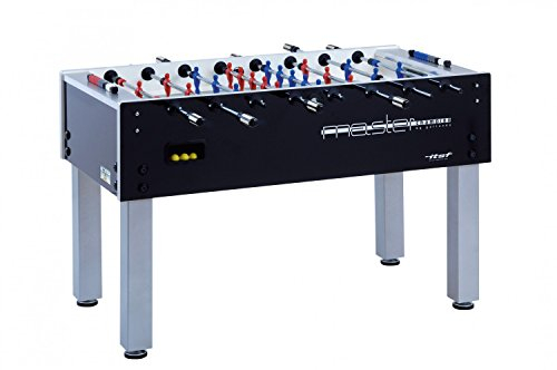 Garlando Kickertisch ITSF Master Champion, offizieller Turnier Fußballtisch,Wettkampf ITSF Spielstangen, robuster und stabiler 80 kg, Profi Tischfußball,Turnier-Tischkicker, Made in Italy, vormontiert