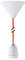NCC-Licht Design Pendelleuchte Textilkabel E27 Keramik Fassung Weiß & weißem Baldachin (orange)