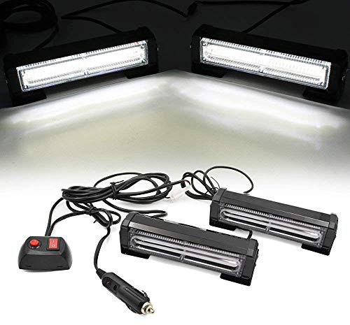 Triclicks COB LED Stroboscopio luce di segnalazione per auto, camion, roulotte, rimorchio, camper con 9 modelli di flash