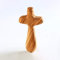 KASSIS - Croce a mano in legno di ulivo, 10,50 cm, realizzata a Betlemme