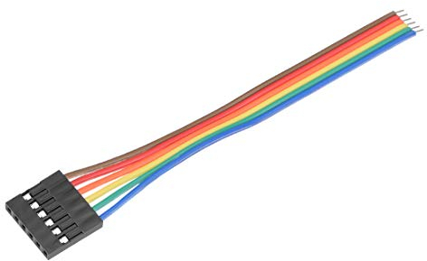 sourcing map Breadboard Jumper Wires 6-Pin 10cm Female to Tined Tip Cable for Arduino