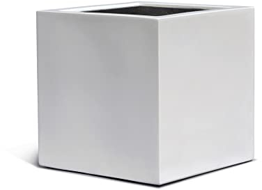 ESCHBACH® Pflanzkübel Cube 30 Weiß Quadratisch * 30 x 30 x 30 cm * 10 Jahre Garantie