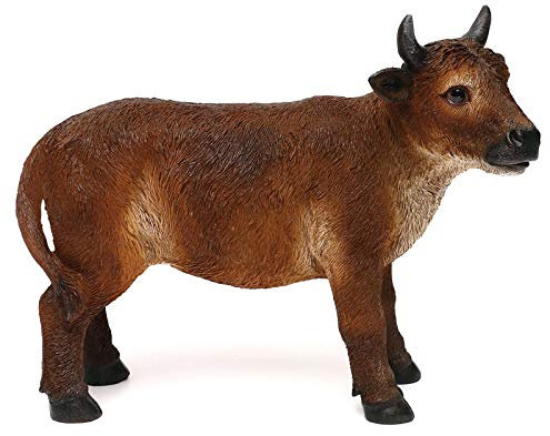 Holyart Ochse aus bemaltem Kunstharz für 30-38 cm Krippe