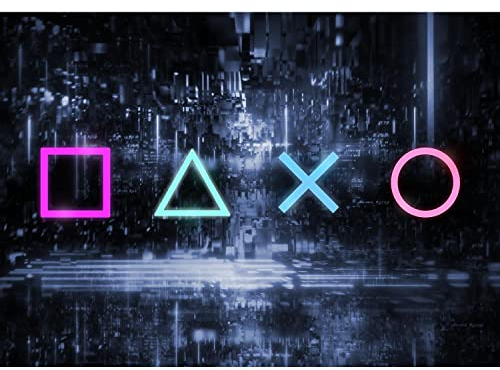 Runa Art Photo Wallpaper Gamers Console 352 x 250 cm Non-Woven Wall Art XXL Moderne Living Room Bedroom Gray -Colored 9547011b