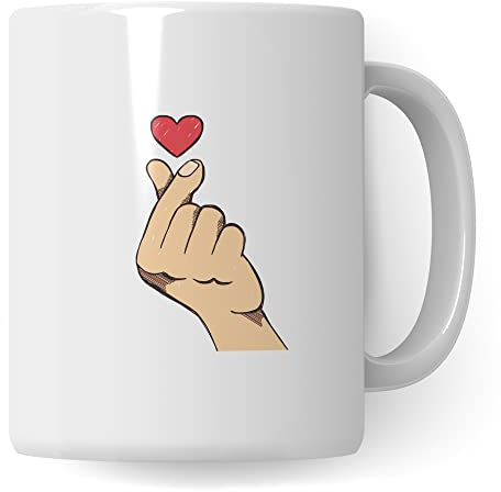 Taza de café con caracteres, idea de regalo, para los fans coreanos pop taza de Corea del Sur, taza de café con texto divertido
