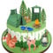 Lukinuo 13pcs Camping Cake Topper Fireside Camp DecoSet Tent Bonfire Canoe Tree Squirrel Deer Figures Camping Cake Decoration for Happy Camper Forest Summer Camper Picnic Hiking Adventure Theme Party