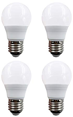 Monsing 12V Lampadine LED a Bassa Tensione AC DC 12V a 48V E26 Bianco 6000K 3W per Off Grid Illuminazione Solare Barche Marine RV 12V Illuminazione Interna 4 Pezzi (3W-Bianco)
