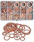 FEEIMOL 178 Pezzi Rondella di Rame, Rondella Guarnizione Assortimento Kit Rondelle Piatte Rondelle di Tenuta Set M5 M6 M8 M10 M12 M14 M16 M18 M20 M22 M24