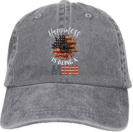 351 Herren Damen Baseballkappe, Glück Ist, Eine Mimi Zu Sein Baseball Kappe Mütze Atmungsaktiv Cotton Cap Leicht Denim Hut Für Tennis Wander Reisen