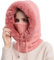 TAGVO Sturmhaube Gesichtsmaske Damen, Warme Balaclava Gesichtsmaske Winddichte Vollgesichtsmaske, Verstellbare Skimaske Kapuzenschal, Winter Fleecemütze für Skifahren Radfahren - Universalgröße