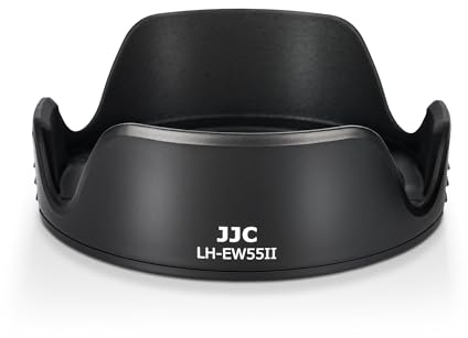 JJC Shade Reversible Tulip Flower Hood für Canon RF 28mm f/2.8 STM Objektiv - Ersetzt Canon EW-55 (55mm)