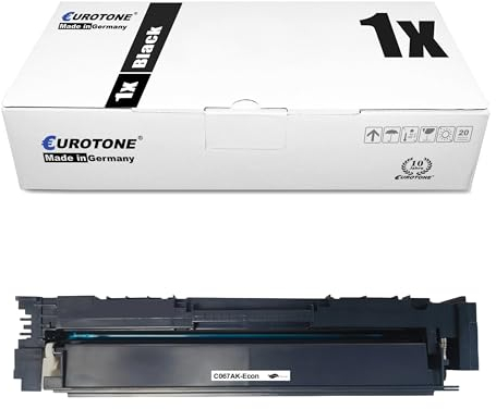 Eurotone Schwarz Toner kompatibel für Canon i-SENSYS LBP631Cw LBP633Cdw MF651Cw MF655Cdw MF657Cdw ersetzt 067K [MIT CHIP UND FÜLLSTAND]