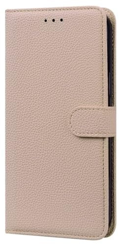 TUUNKMUY for iPhone 11 Wallet Case with Card Holders, Flip Folio Book PU Leather Lichee Pattern Phone Cases Stand Viewing Shockproof Cover Women Men for iPhone 11,Beige