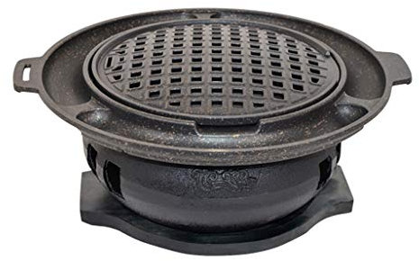 BBQ Barbeque Barbecue Grill, rauchfreier Holzkohlegrill, Vielzahl von Grills, Gusseisen-Grill-Fleischofen, drinnen und draußen, 10 Stile (Farbe: A)