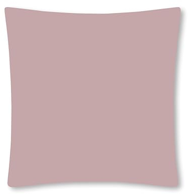 VEL VET HOME VelvetHome Deluxe Kissenbezug 80x80 cm 1teilig Made in EU Hohe Qualität Kopfkissenbezug mit Reißverschluss 100% Baumwolle Kissenhülle 80x80 Puderrosa