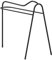 vidaXL Sattelständer, Sattelhalter mit Trensenhaken, Pferdesattel Halter für Sattelraum Scheune Stall, Trensenhalter, Schwarz Eisen