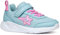 Geox J SPRINTYE Girl A, Zapatillas, Sky/Fuchsia, 34 EU