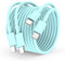 USB C to USB C Charger Cable 3m, 60W Type C Cable Lead Long Fast Charging Power for iPhone 16/16 Pro/15 Plus/15 Pro Max, MacBook Pro, iPad Pro/Mini/Air 5/4, Samsung, Pixel, Green
