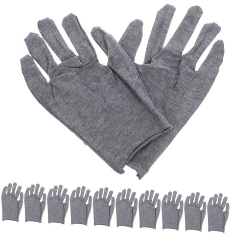 GLEAVI Handschuhe 12 Stück Grau Arbeitshandschuhe Nicht- für Montage Konstruktion Mechanik