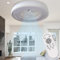 MAKA Ventilatore Ultra Silenzioso da Soffitto con Luce Led 62 watt, 6 Velocità - Pale invisibili - Motore 19 watt - 220V IP20, Plafoniera 6000 Lumen Dimmerabile con Telecomando