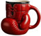 Tasse de de boxe, tasse à café de sport, tasse à boire en forme de de boxe 3D, tasse en résine sur le thème du sport, récipient d'eau amusant, tasse de voyage créative en forme de