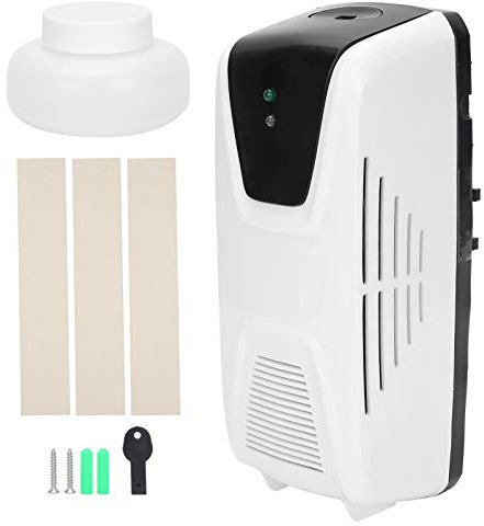 Glomora Essential Oil Diffuser,Automatic Air Freshener Spray Dispenser Odor Removal Machine Induction Fan Automatic Diffuser for Bathroom Hotel Office Commercial Place