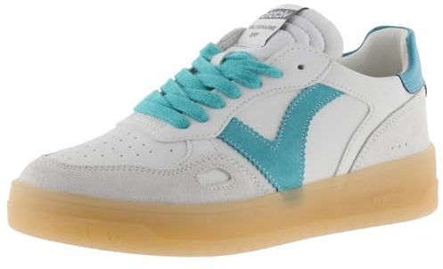 victoria Sneaker Unisex Seul Lederoptik & Farbige & Veloursleder Einsätzen & Sohle In Karamell 1257129 für Erwachsene Turquesa 41
