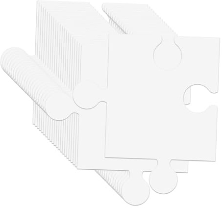 24 Stück Blank Puzzle, Leeres Puzzle Für Malerei und Kunst, 30.5x28 cm | DIY Puzzle Set Aus Karton | Puzzle Selbst Gestalten für Kreative Projekte | Fördert Kreativität Bei Kindern und Erwachsenen