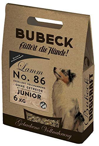 seit 1893 Bubeck Trockenfutter für Hunde | Junior Lamm 6 Kg | Hundefutter getreidefrei | für Welpen Aller Rassen | Vollnahrung