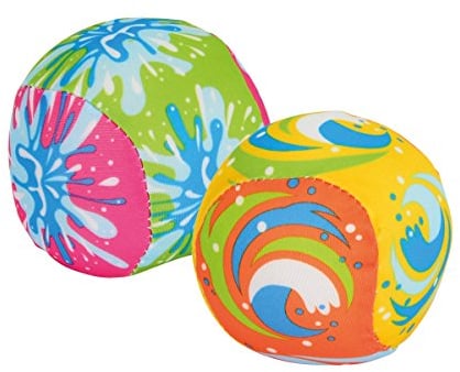 Simba 107799978 - Water Fun Wasserbomben Bälle, 2 Stück , wasseraufsaugend, 8cm, ab 3 Jahren, Mehrfarbig