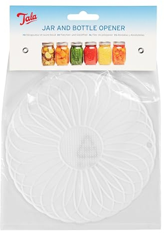 Tala Easy Grip Rubber Jar Opener, Non-Slip Grip Tool for Jars & Bottles, BPA-Free, 16cm Wide, Kitchen Aid for Weak Hands, Seniors & Arthritis Relief, Dishwasher Safe