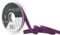 Berisfords Doppelseitiges Polyester-Satinband, 10 mm, Pflaumenfarben