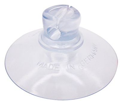 100 x Saugnapf - Säugnäpfe Haftsauger Haken Gewinde Bohrung Lichterkette Schlüsselring Ring Mutter Auto Camping Rändelmutter 30 40mm 40 50 mm Mit Transparent Extra Stark – Made in Germany