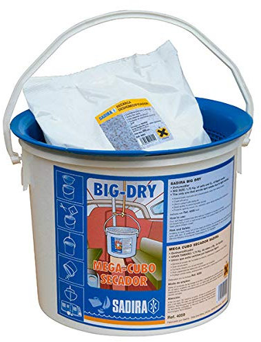 SADIRA | Cubo Secador 1,75 Kg para barcos | Absorbe la humedad. Antihumedad baño, armario, barco, moto de agua, caravanas