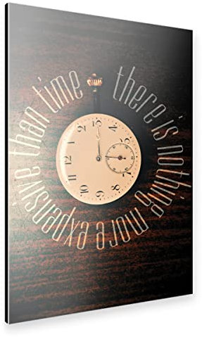 artboxONE Alu-Print 150x100 cm Expensive time von Künstler AB1 Edition