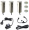 LED Mini Bodeneinbauleuchte Celino 3-KIT / 12V inkl. Leuchtmittel (Leuchtmittel wechselbar), Trafo und T-Konnektoren/Edelstahl Gehäuse