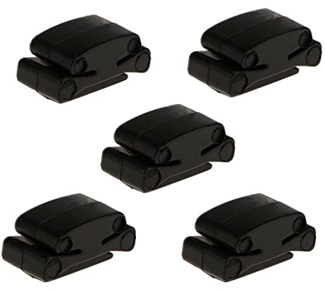 B Baosity 5 Stücke Gummi Plektrenhalter Pick Holder, Schwarz, für Gitarre Bass Ukulele Zubehör