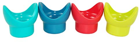 TUPPERWARE Kit Oeufs à la coque rouge + chaux + turquoise vif + turquoise foncé
