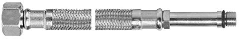 Panzerschlauch DN10 3/8 ÜM x M10x1 AG LANG 300mm Edelstahl Flexschlauch Druckschlauch für Armatur alle Längen (300mm)
